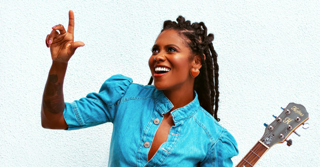 Young lady with a guitar