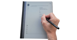 Remarkable 2 tablet displaying handwritten notes as paperless alternative